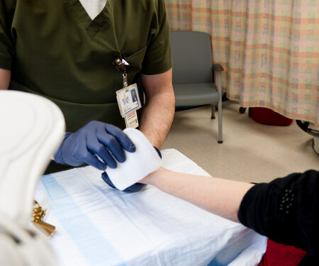 Two female Wound Care Clinic Nurses smiling